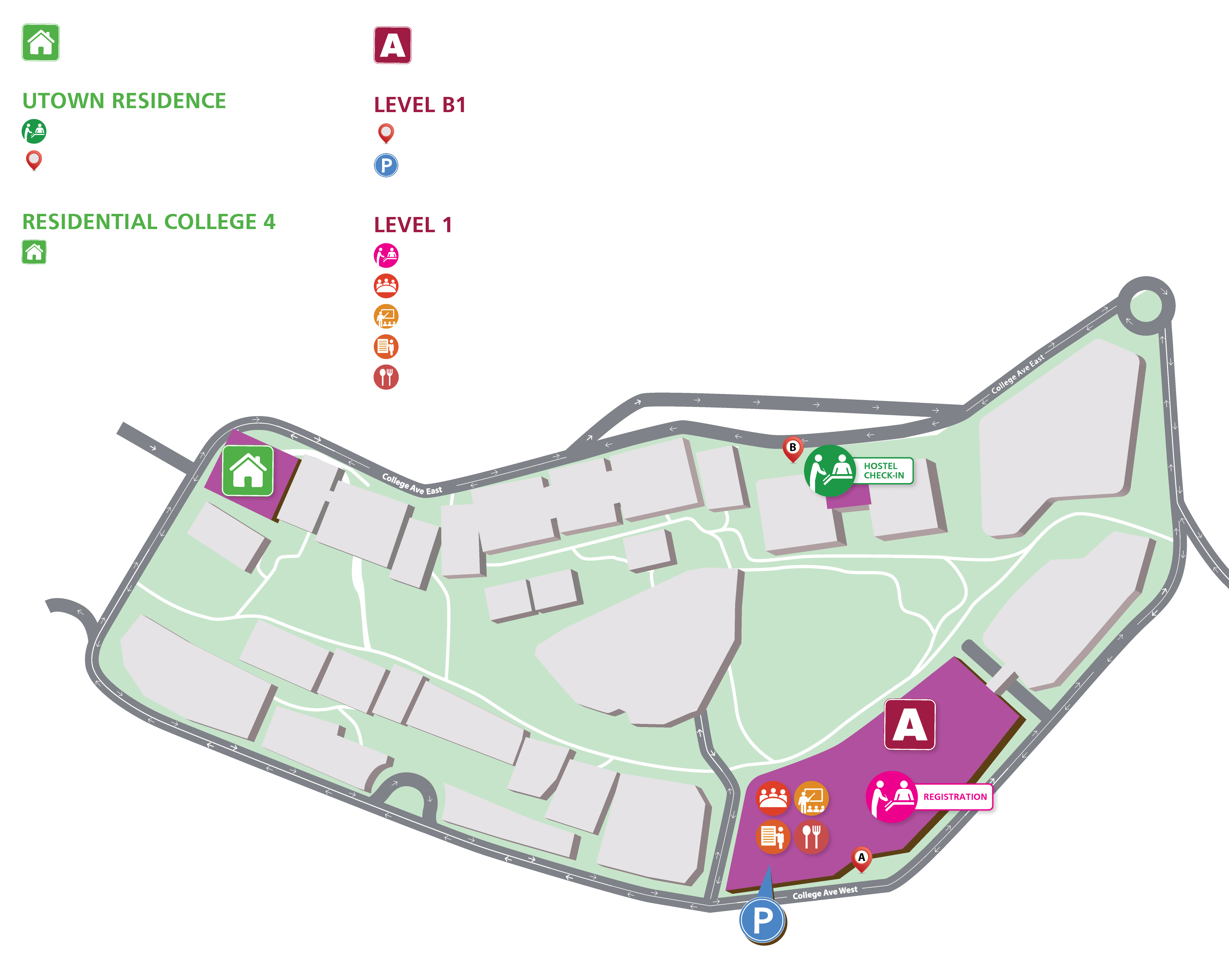 BayesComp Venue Map